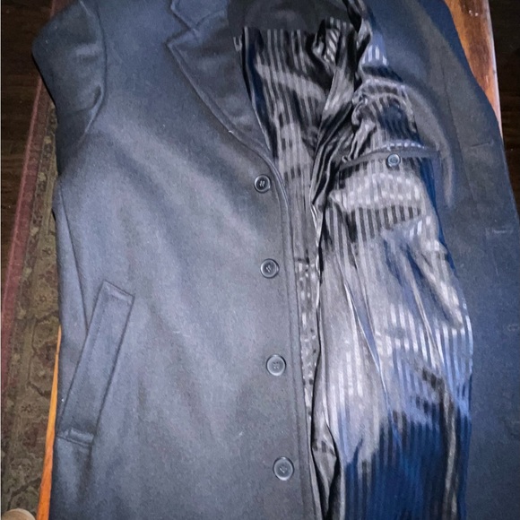 NWOT Men’s Castro wool blend top coat - Picture 6 of 8